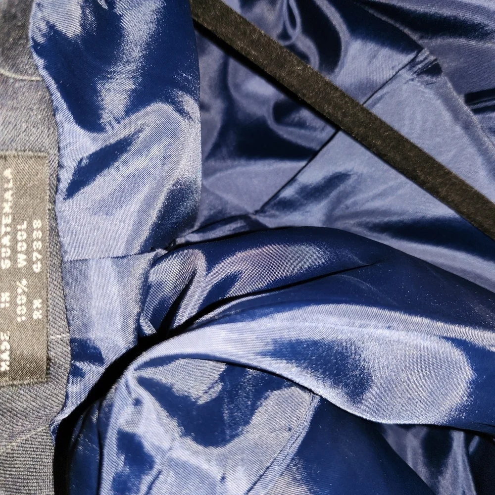 Paulo Solari Elegant Navy Pinstripe Blazer